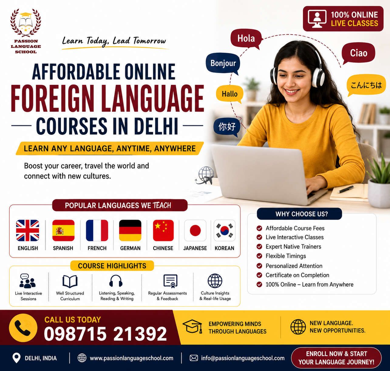 Online Foreign Language Courses in Delhi